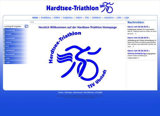 Hardtsee-Triathlon Homepage-Erstellung Ubstadt-Weiher